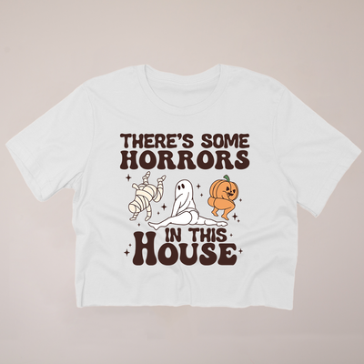 Horrors In This House - Halloween - Cropped T-Shirt