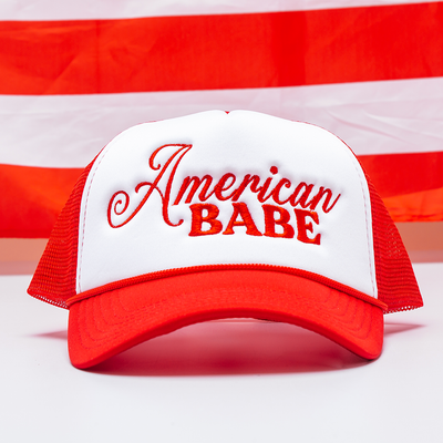 4th of July Embroidered Trucker Hat - American Babe