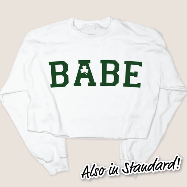 St. Patricks Day Sweatshirt - Babe Clover