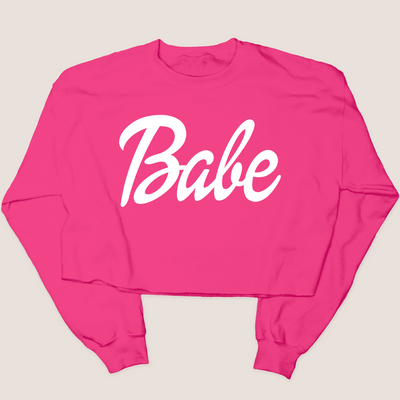Doll Babe - Valentines Day - Cropped Sweatshirt