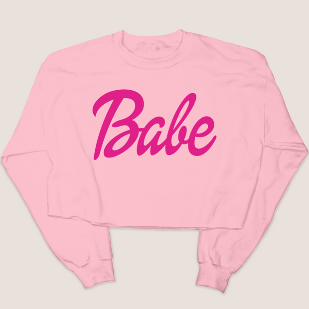 Doll Babe - Valentines Day - Cropped Sweatshirt