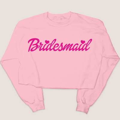 Doll Bridesmaid - Valentines Day - Cropped Sweatshirt