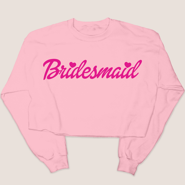 Doll Bridesmaid - Valentines Day - Cropped Sweatshirt