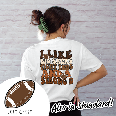 Football Shirt Cropped - Tight Ends & Big Sacks