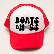 4th of July Trucker Hat - Boats & Hoes