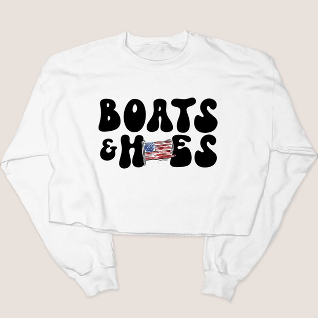 4th Of July Shirt Sweatshirt - Boats & Hoes
