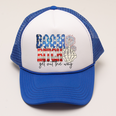 4th of July Trucker Hat - Boom Out the Way!