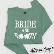 St. Patricks Day Long Sleeve T-Shirt Vintage - Bride & Boozy