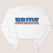USA Patriotic -  Bride American Flag Sweatshirt