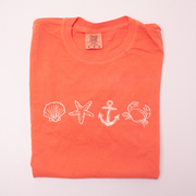 Comfort Colors Coastal Icons Embroidered T-Shirt