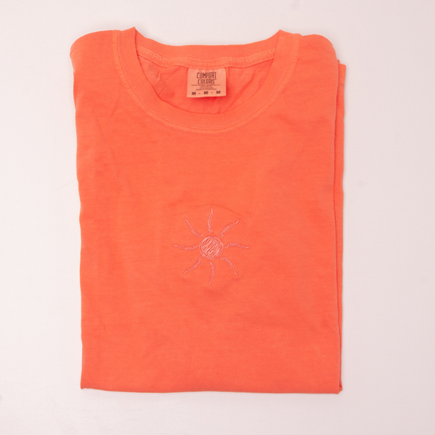 Comfort Colors Coastal Sun Embroidered T-Shirt