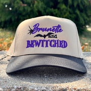 Halloween Embroidered Canvas Trucker Hat - Brunette & Bewitched