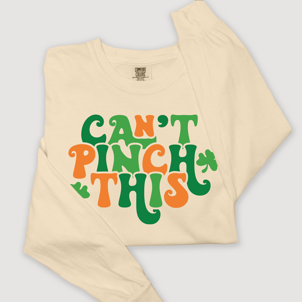 St. Patricks Day Long Sleeve T-Shirt Vintage - Can't Pinch This