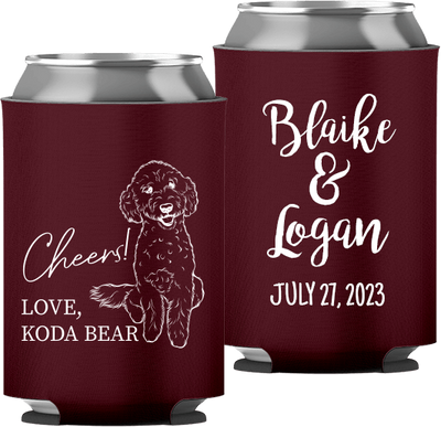 Pet Portrait 04 - Cheers! - Neoprene Can