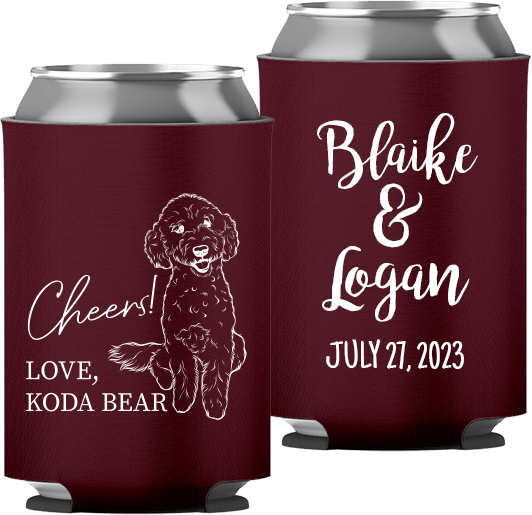 Pet Portrait 04 - Cheers! - Neoprene Can