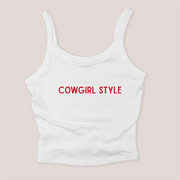 Texas Shirt Micro Rib Tank - Cowgirl Style