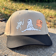 Halloween DTF Canvas Trucker Hat - Dancing Monsters
