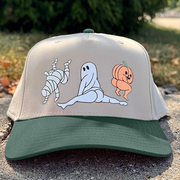 Halloween DTF Canvas Trucker Hat - Dancing Monsters