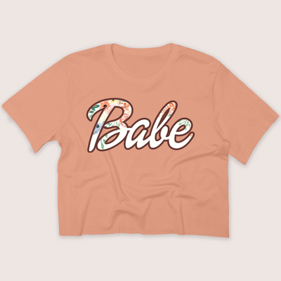 Spring Shirt Cropped - Babe Floral Pastels