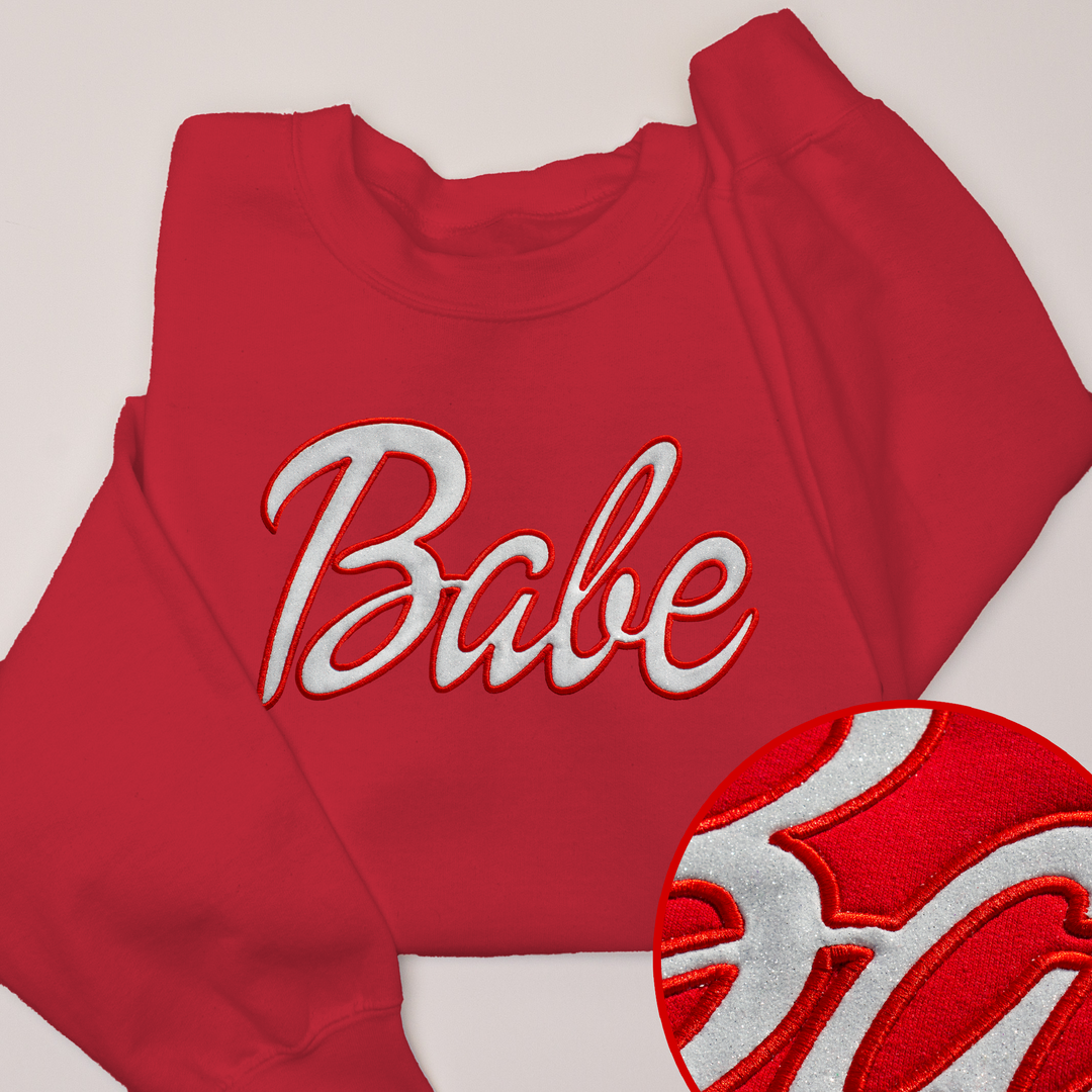 Doll Babe - Glitter - Sweatshirt | One Stop Bride Shop