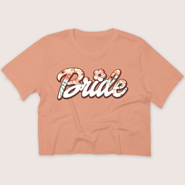 Doll Bride - Spring - Orange Flower - Cropped T-Shirt