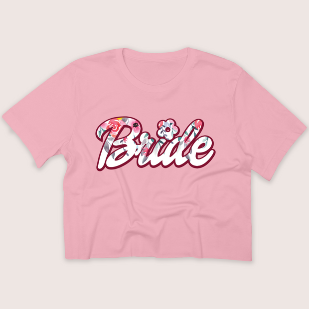 Doll Bride - Spring - Pink Flower - Cropped T-Shirt