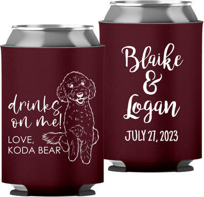 Pet Portrait 04 - Drinks On Me! - Neoprene Can