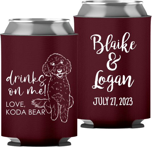 Pet Portrait 04 - Drinks On Me! - Neoprene Can