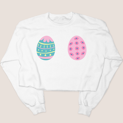 Easter Egg Boobs - Spring - Cropped Sweatshirt