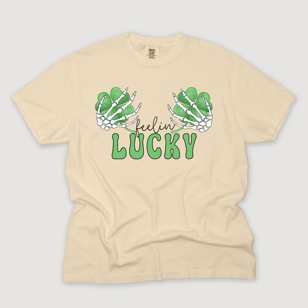 St. Patricks Day T-Shirt Vintage - Feeling Lucky
