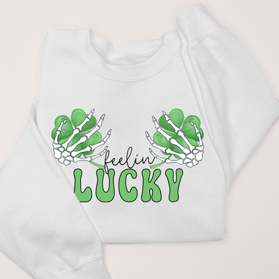 St. Patricks Day Sweatshirt - Feeling Lucky