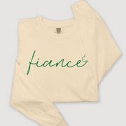 St. Patricks Day Long Sleeve T-Shirt Vintage - Fiance Clover
