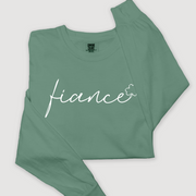 St. Patricks Day Long Sleeve T-Shirt Vintage - Fiance Clover