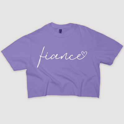 Fiance Shirt Cropped Vintage - Fiance Script
