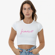 Fiance Hearts - Valentines Day - Adult Baby Tee