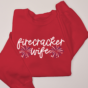 USA Patriotic -  Firecracker Wife Sweatshirt