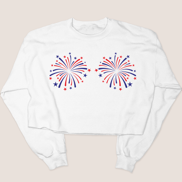 USA Patriotic -  Firework Chest Sweatshirt