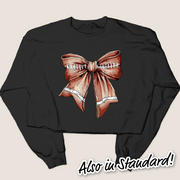 Football Shirt Sweatshirt - Coquette Football Bow