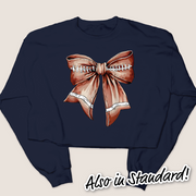 Football Shirt Sweatshirt - Coquette Football Bow