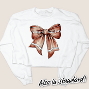 Football Shirt Sweatshirt - Coquette Football Bow