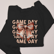 Football Shirt Sweatshirt - Game Day Football Bow