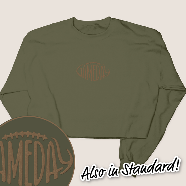 Football Shirt Sweatshirt - Embroidery Game Day Football