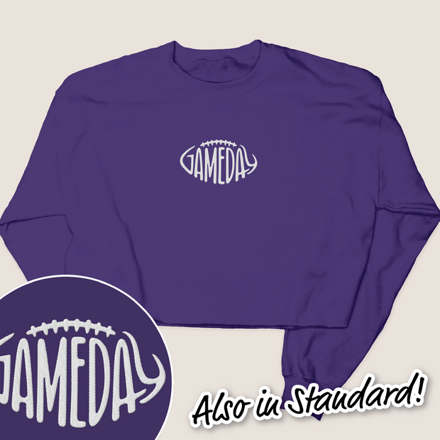 Football Shirt Sweatshirt - Embroidery Game Day Football