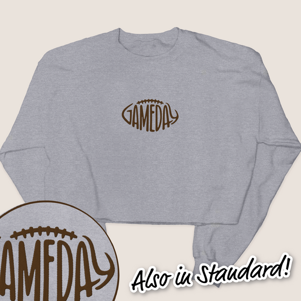 Football Shirt Sweatshirt - Embroidery Game Day Football