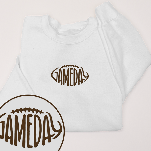 Football Shirt Sweatshirt - Embroidery Game Day Football