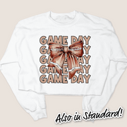 Football Shirt Sweatshirt - Game Day Football Bow