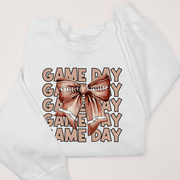 Football Shirt Sweatshirt - Game Day Football Bow