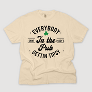 St. Patricks Day T-Shirt Vintage - Everybody In The Pub