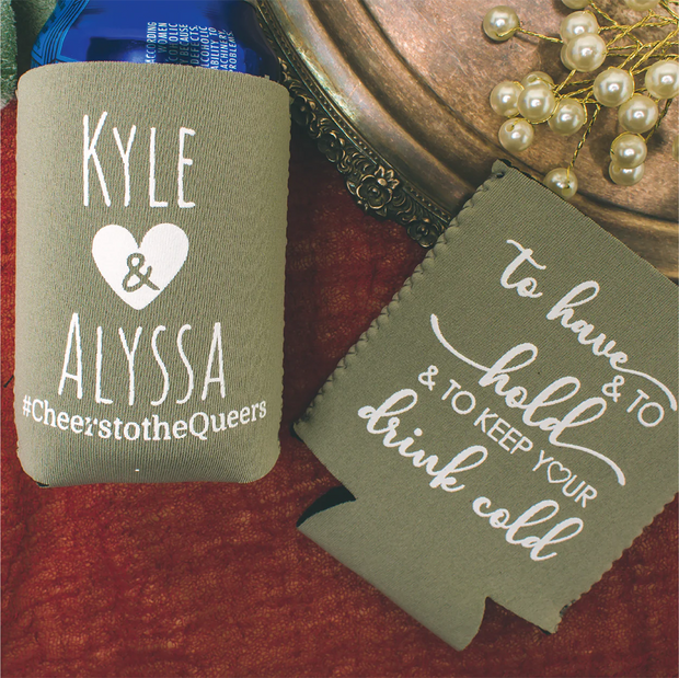 Wedding Can Cooler : Printed Samples - Neoprene Can 04