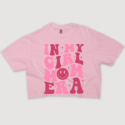 Mom Shirt - In My Girl Mom Era Cropped